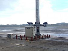 Improvement lighting pole at Mae Hong Son Airport.